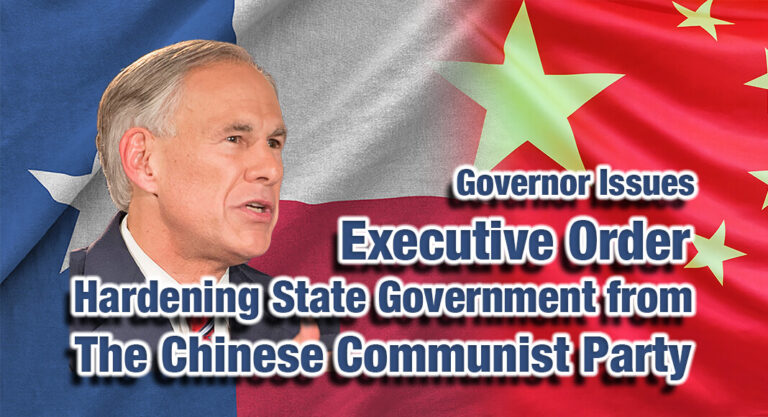 Governor Issues 2nd Executive Order Hardening State Government from The Chinese Communist Party 