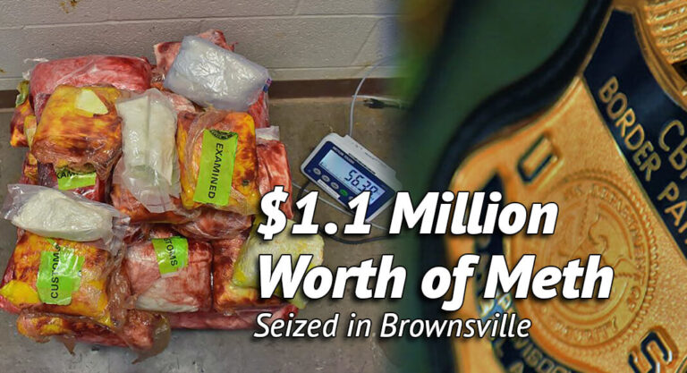 Brownsville CBP Officers Seize $1.1 Million Worth ff Methamphetamine