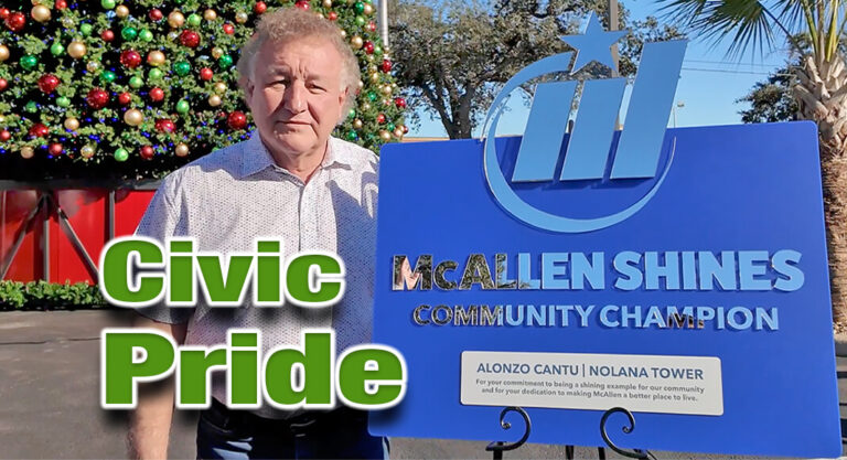 Alonzo Cantu is the First Recipient of the McAllen SHINES Community Champion Award