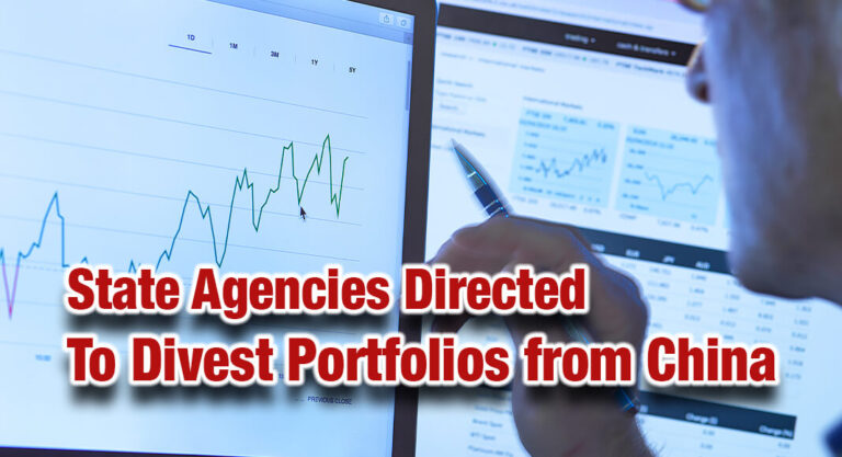 Governor Directs State Agencies to Divest Portfolios from China