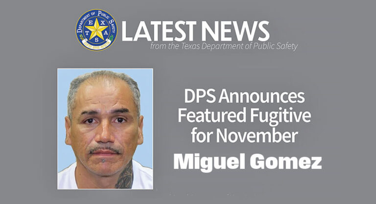DPS Featured Fugitive for November