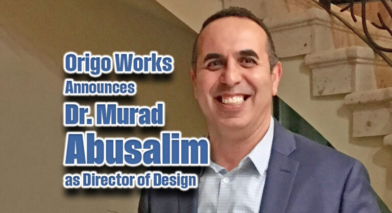 Origo Works Announces Dr. Murad Abusalim as Director of Design