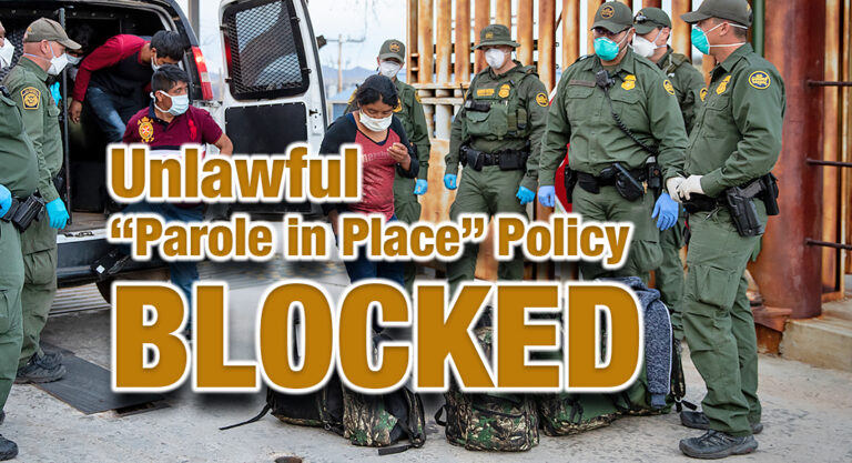 AG Paxton Wins Major Vic­to­ry Blocking Unlaw­ful ​”Parole in Place” Policy