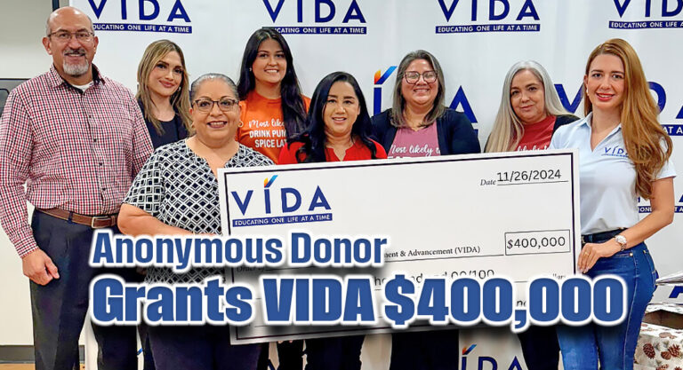 Anonymous Donor Grants VIDA $400,000 to Advance Its Mission