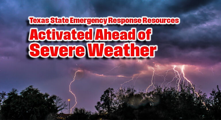 State Emergency Response Resources Activated Ahead of Severe Weather