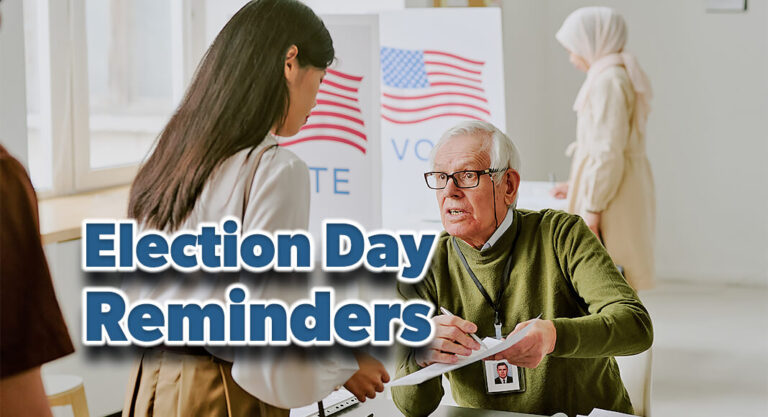 Election Day Reminders from Secretary Jane Nelson 