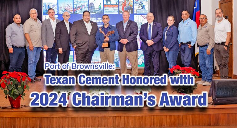 Texan Cement Honored with 2024 Chairman’s Award by the Port of Brownsville