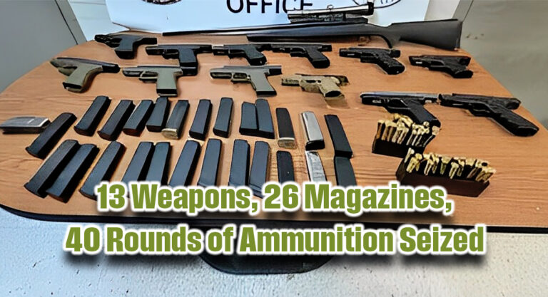 13 Weapons, 26 Magazines, 40 Rounds of Ammo Seized At Eagle Pass Port Of Entry