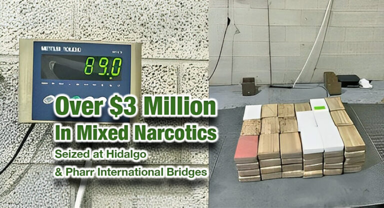 CBP Intercepts Over $3 Million in Mixed Narcotics at Hidalgo & Pharr International Bridges