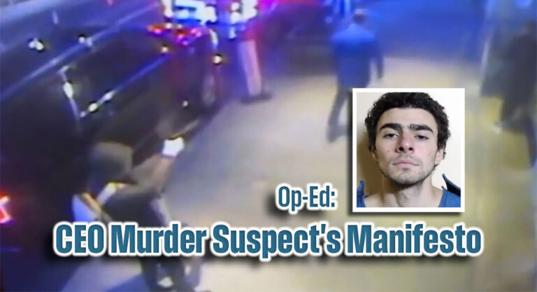 Op-Ed: CEO Murder Suspect’s Manifesto: Parasites Had It Coming