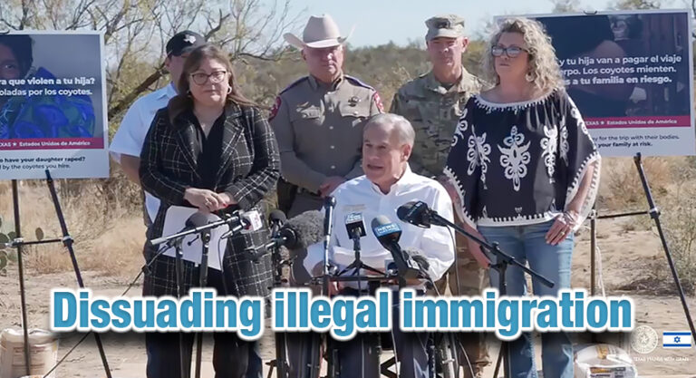 Governor Unveils Billboard Campaign To Dissuade Migrants From Making Dangerous Journey To Texas