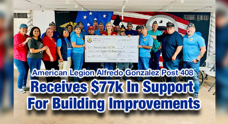 American Legion Alfredo Gonzalez Post 408 Receives Over $77k in Support for Building Improvements