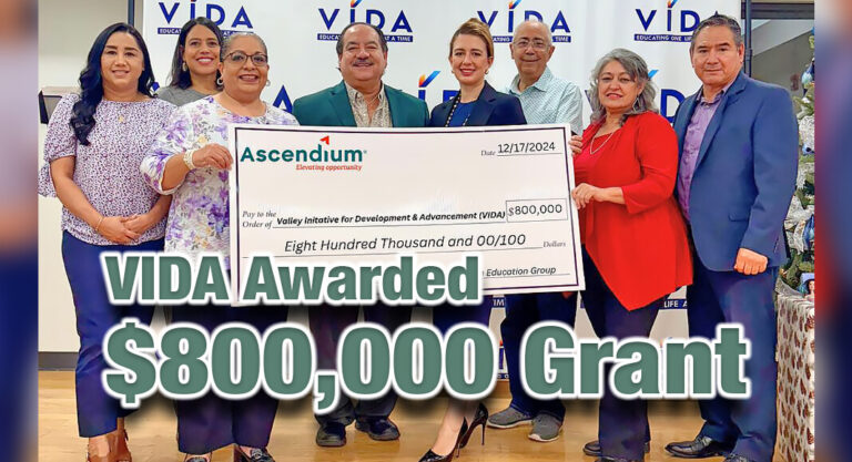 VIDA Awarded $800,000 Grant from Ascendium Education Group