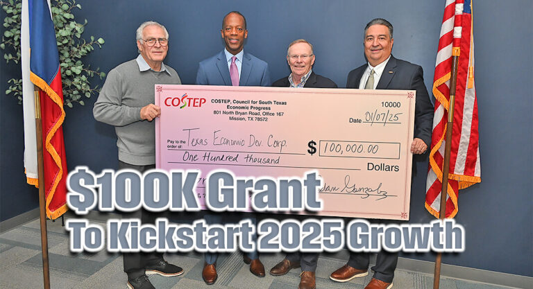 COSTEP Grants $100,000 to Texas Economic Development Corporation to Kickstart 2025 Growth