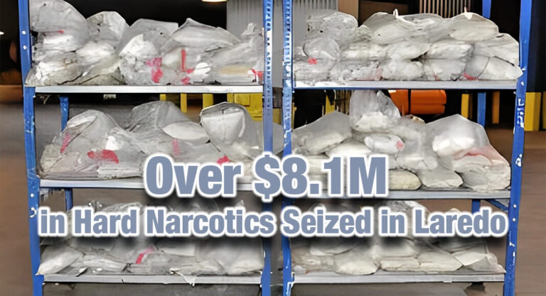 CBP Officers Seize Over $8.1M in Hard Narcotics at World Trade Bridge