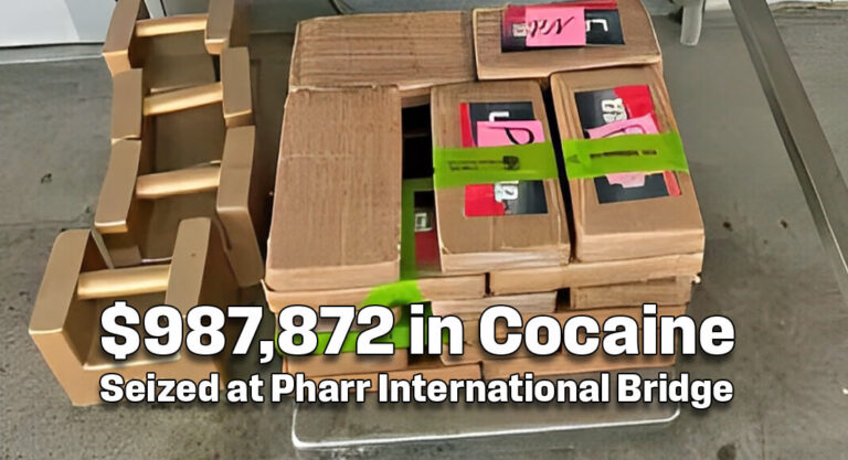 CBP Officers Intercept $987,872 in Cocaine at Pharr International Bridge
