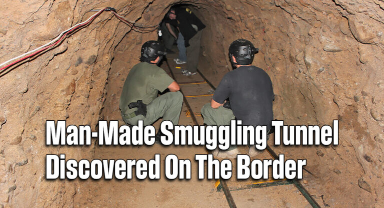 Man-Made Smuggling Tunnel Discovered On The Border
