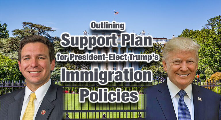Florida Governor Ron DeSantis Outlines Support Plan for President-Elect Trump’s Immigration Policies