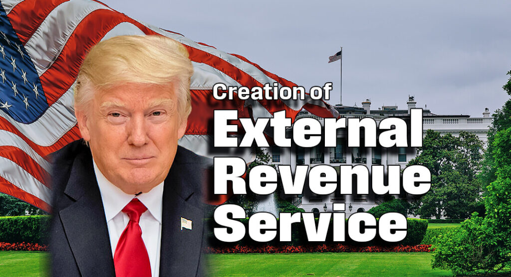 On January 14, 2025, President-Elect Donald Trump boldly announced a new policy initiative to restructure the United States' revenue collection process. Image source: Public Domain. Bgd for illustration purposes