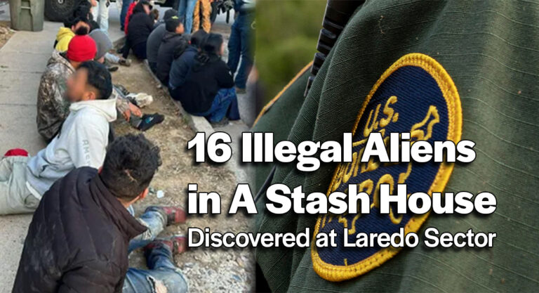 Agents Discover 16 Illegal Aliens in A Stash House at Laredo Sector
