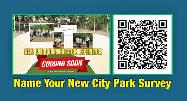 City of McAllen Seeks Feedback to Name New City Park