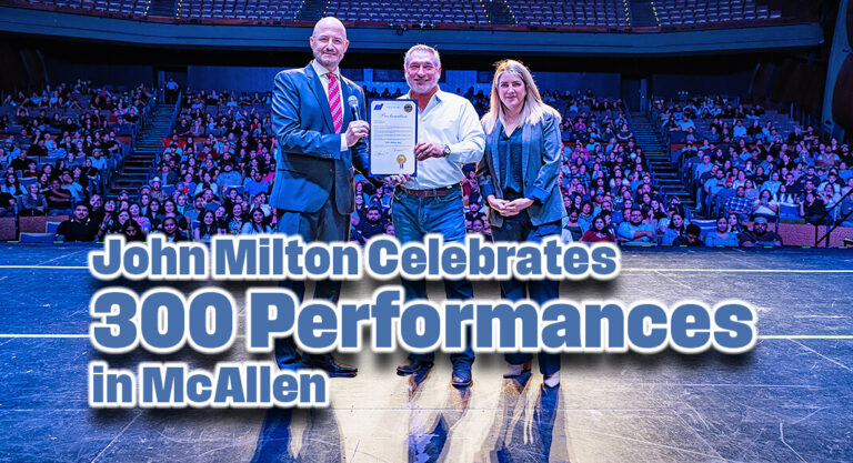 John Milton Celebrates 300 Performances in McAllen