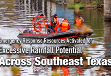 Emergency Response Resources Activated for Excessive Rainfall Potential Across Southeast Texas