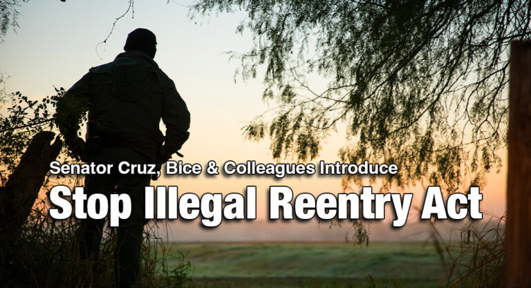 Sens. Cruz, Rep. Bice, Colleagues Introduce Stop Illegal Reentry Act