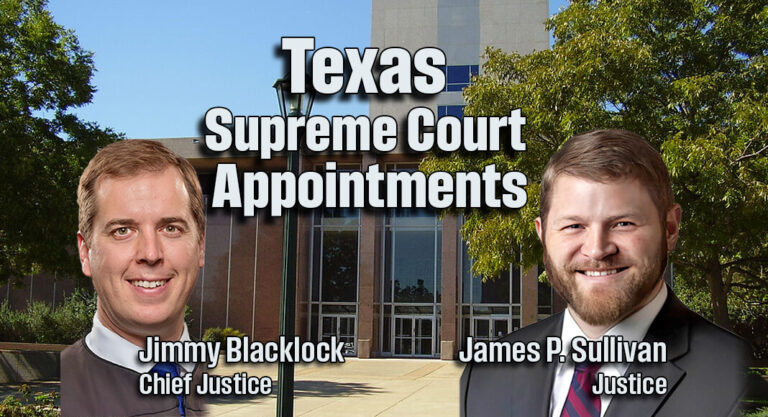 Supreme Court of Texas Appointments