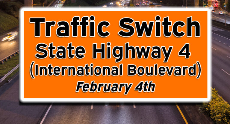 Traffic Switch for State Highway 4 (International Boulevard), Feb. 4th