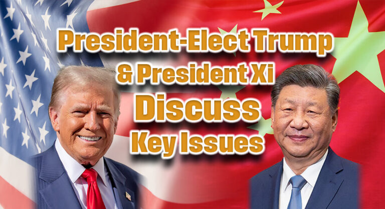 President-Elect Trump and President Xi Spoke Over the Phone on Key Issues