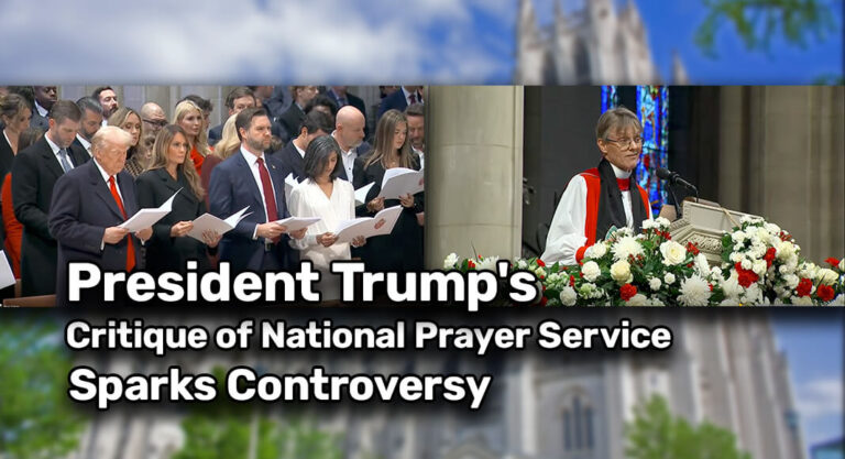 President Trump’s Critique of National Prayer Service Sparks Controversy