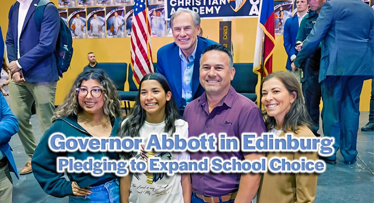 Governor Abbott In Edinburg Pledging to Expand School Choice