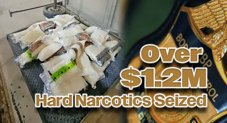 Eagle Pass CBP Officers Seize Hard Narcotics Worth Over $1.2M