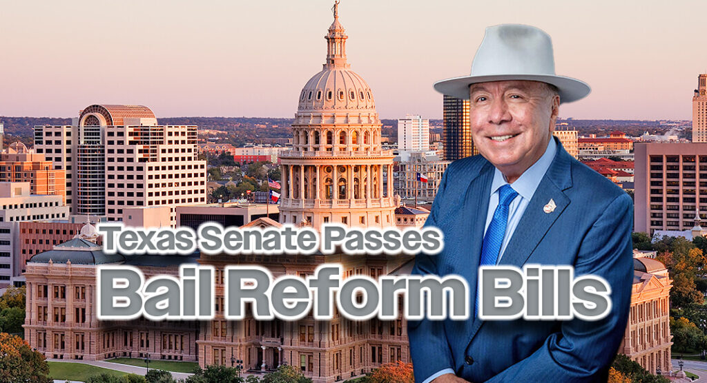 The Texas Senate passed several bail reform bills that were priorities for Lt. Governor Dan Patrick and were declared Emergency Items by Governor Greg Abbott. Courtesy image. Bgd for illustration purposes