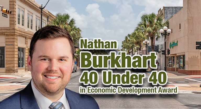 Nathan Burkhart Receives the 40 Under 40 in Economic Development Award