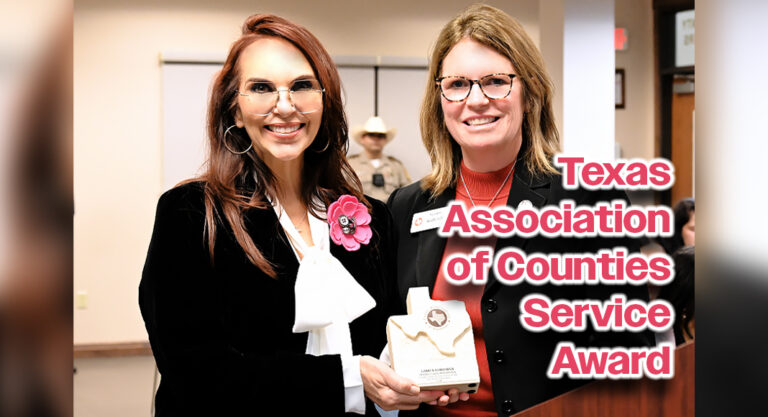 District Clerk Presented with Texas Association of Counties Service Award