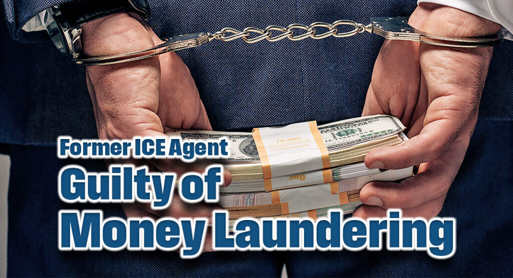 A former deportation officer has entered a guilty plea to charges of laundering money while working for the Department of Homeland Security (DHS). Image for illustration purposes