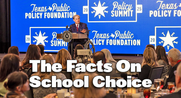 Governor Abbott Debunks Myths and Defends School Choice at Texas Policy Summit