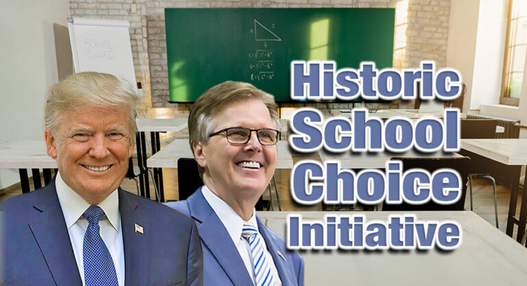 President Trump Applauds Texas Lt. Governor Dan Patrick on Historic School Choice Initiative
