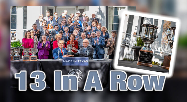 Texas Wins 2024 Governor’s Cup for Unprecedented 13th Year In A Row
