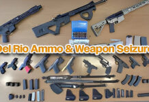 CBP Officers Seize 16 Weapons, 26 Magazines, & 182 Rounds of Ammo at Del Rio Port of Entry