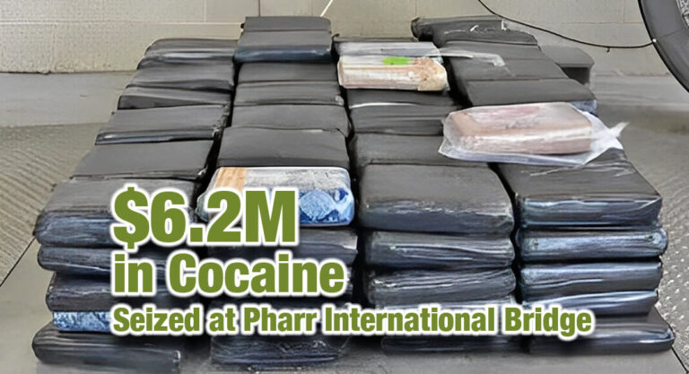 CBP Officers Seize $6.2M in Cocaine in Plastic Rolls at Pharr International Bridge