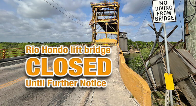 Rio Hondo Lift Bridge Closed Until Further Notice