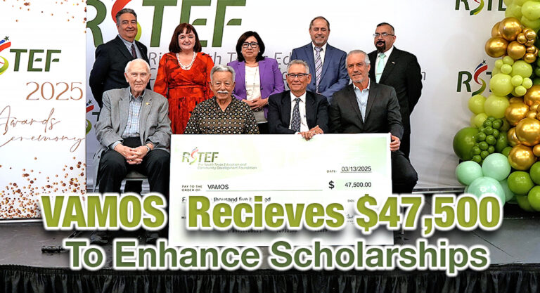 VAMOS Receives $47.5k from Rio-South Texas Education & Community Development Foundation (RSTEF)