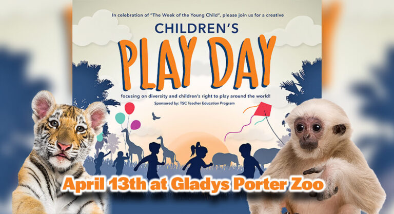 Texas Southmost College Hosts Children’s Play Day at Gladys Porter Zoo 2025, April 13th 