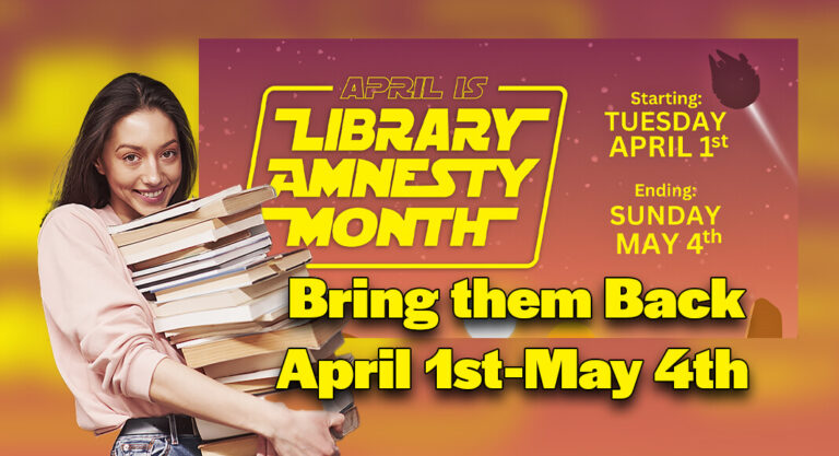 McAllen Public Library Announces 10th Annual Amnesty Month, April 1st – May 4th