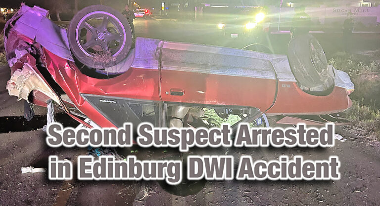 Edinburg Police Arrest Second Suspect in Intoxication Assault/Racing Case