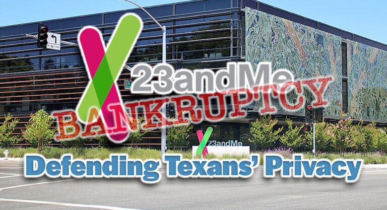 Pax­ton Defends Tex­ans’ Pri­va­cy Amid 23andMe Bank­rupt­cy