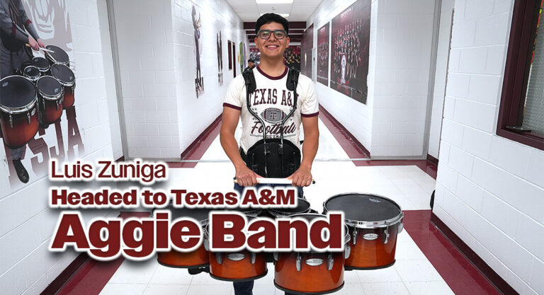 PSJA Student Marches His Way to Aggie Land Band